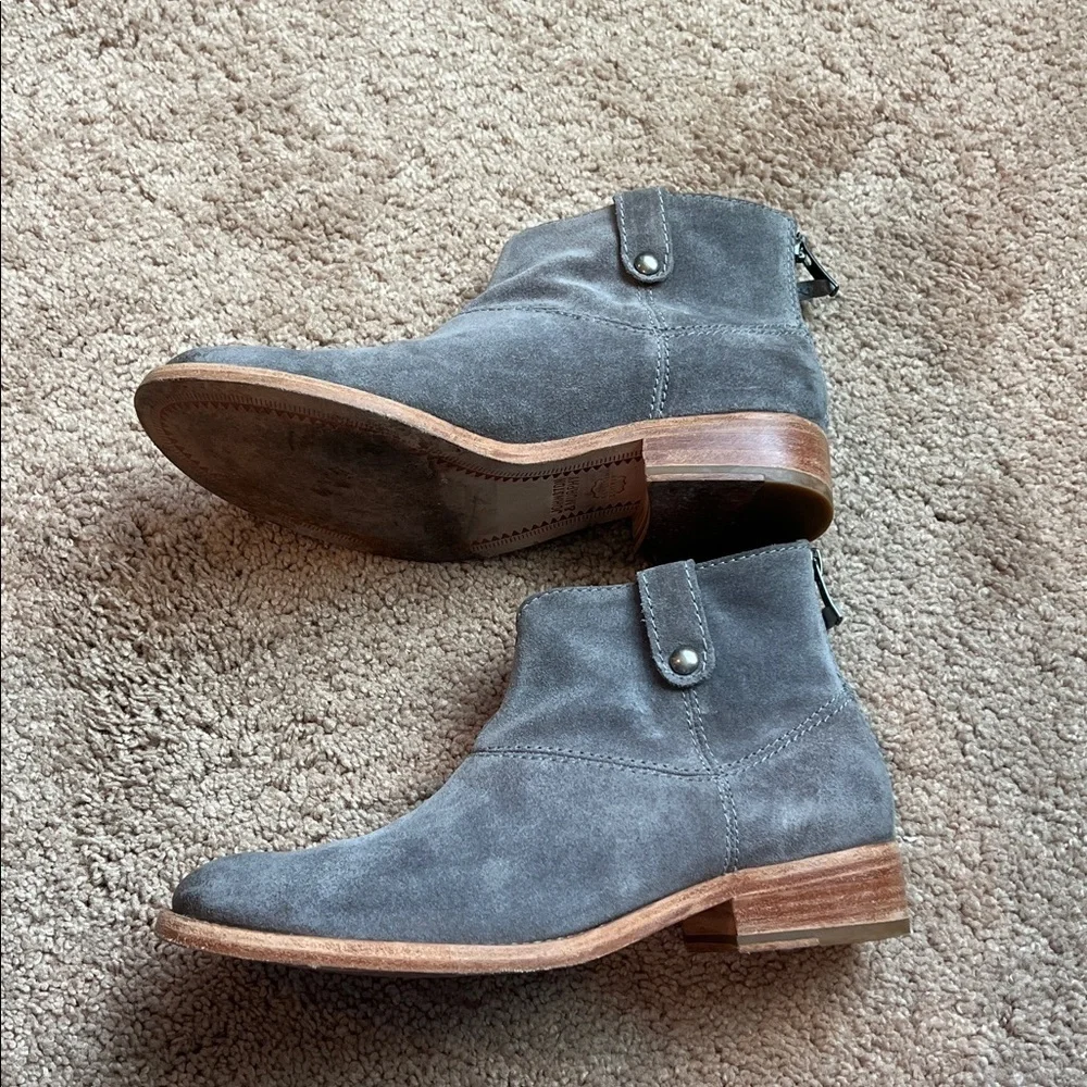 Johnston & Murphy Suede Stitched Bootie